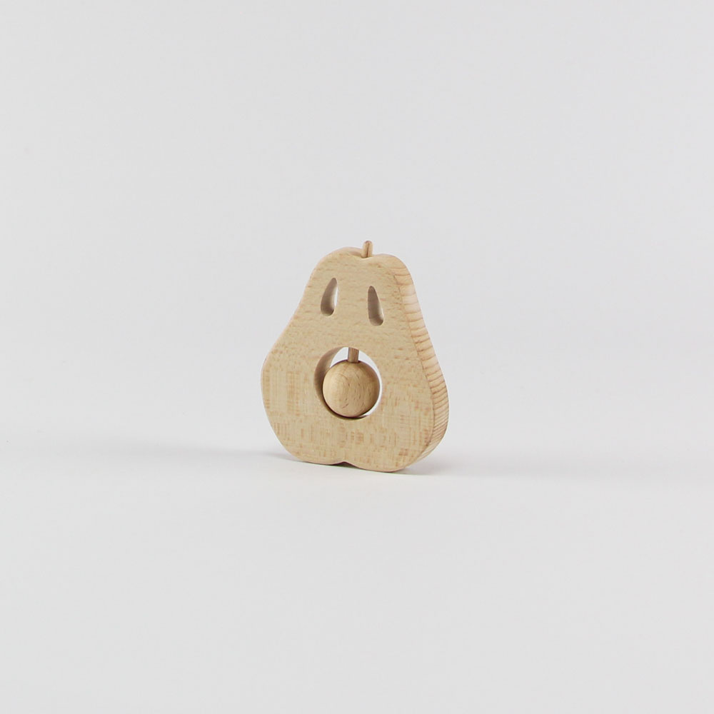 Houten rammelaar peer - Loek s nice product foto 10 17 - 6016