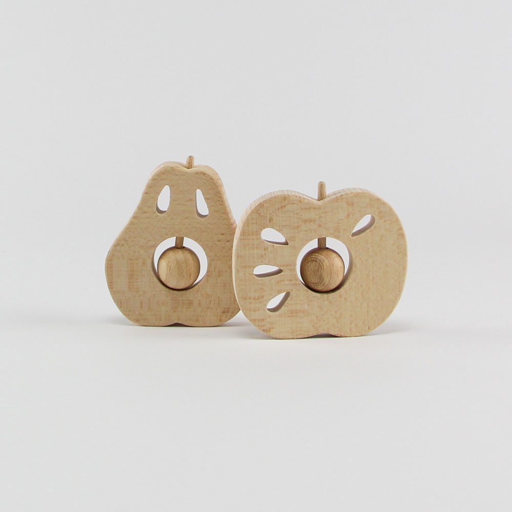 Houten rammelaar peer - Loek s nice product foto 10 18 - 6016