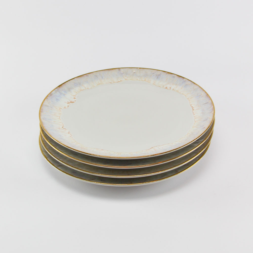 Dinerbord Taormina wit met gouden rand - Loek s nice product foto 164 1 - 1006