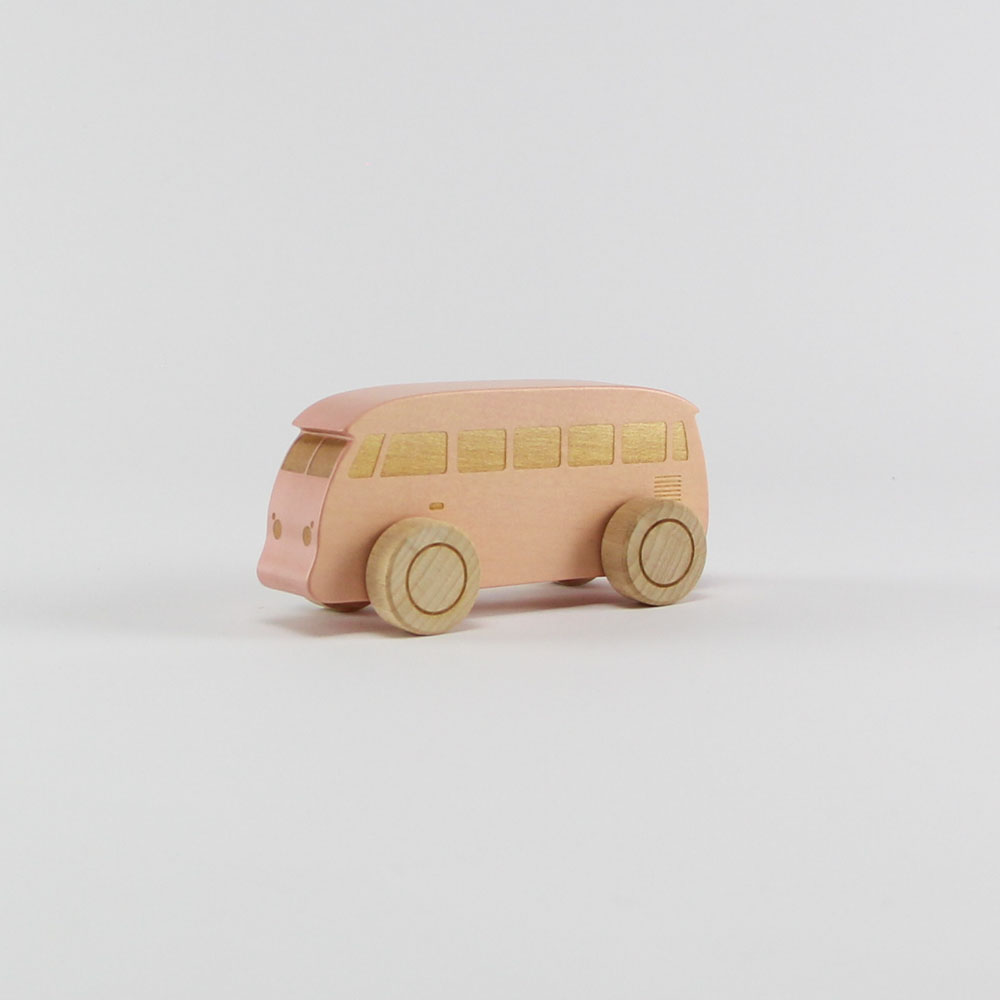 Houten busje roze - Loek s nice product foto 265 1 - 6005