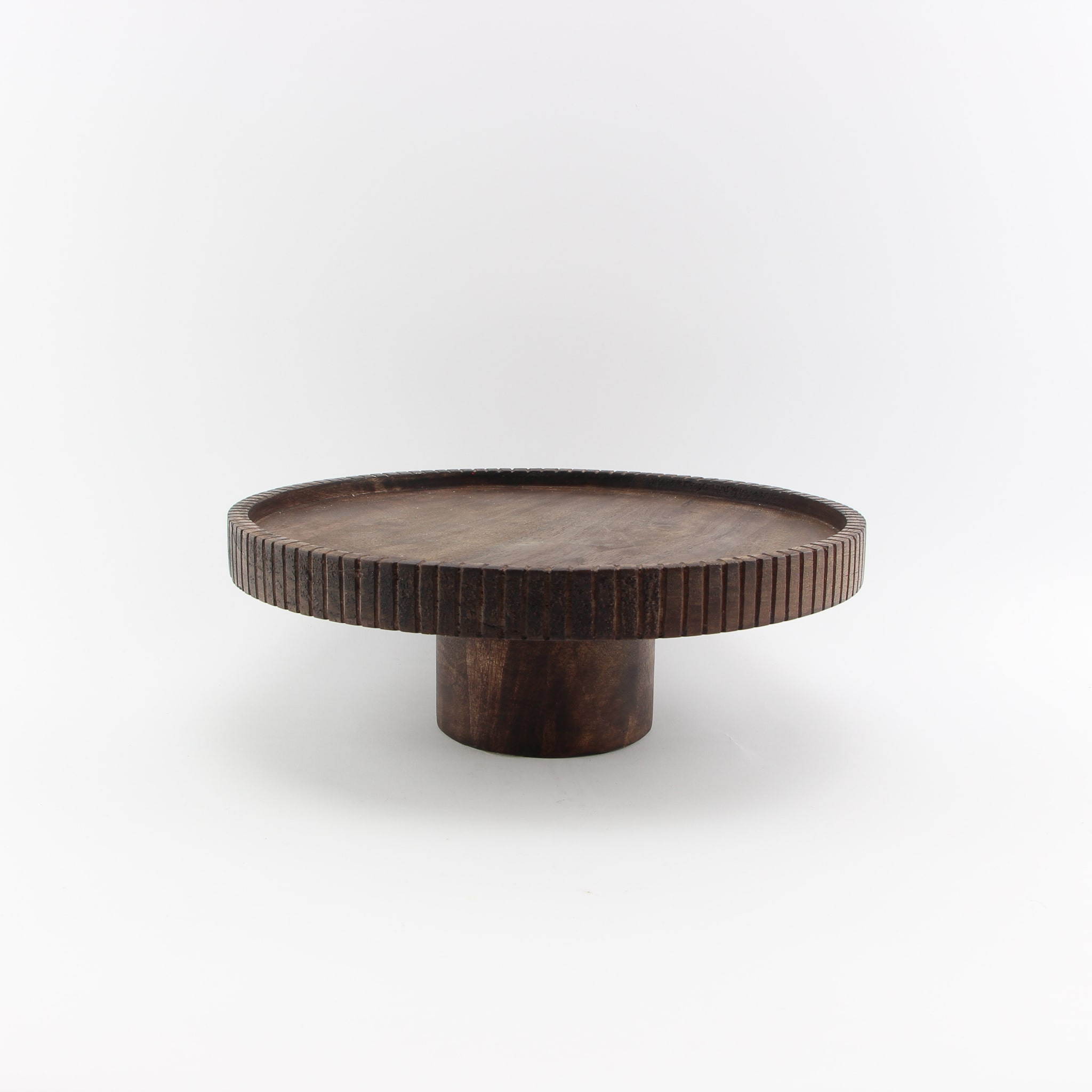 Taartplateau hout ribbel - Loeks nice product foto 1143 min 1 - 1042
