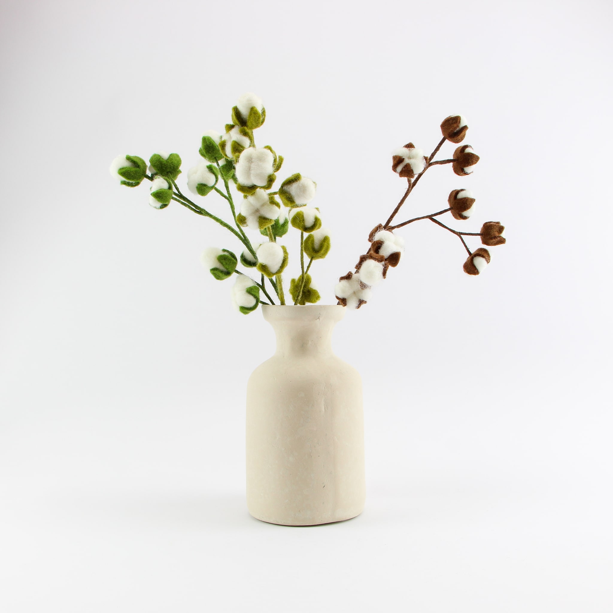 Vilten cotten flower