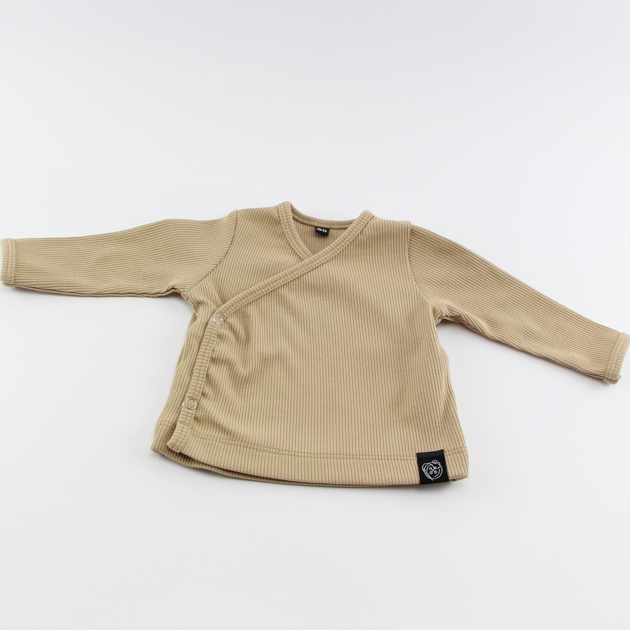 Overslagshirt beige rib - Loeks nice product foto 1612 min - 6120