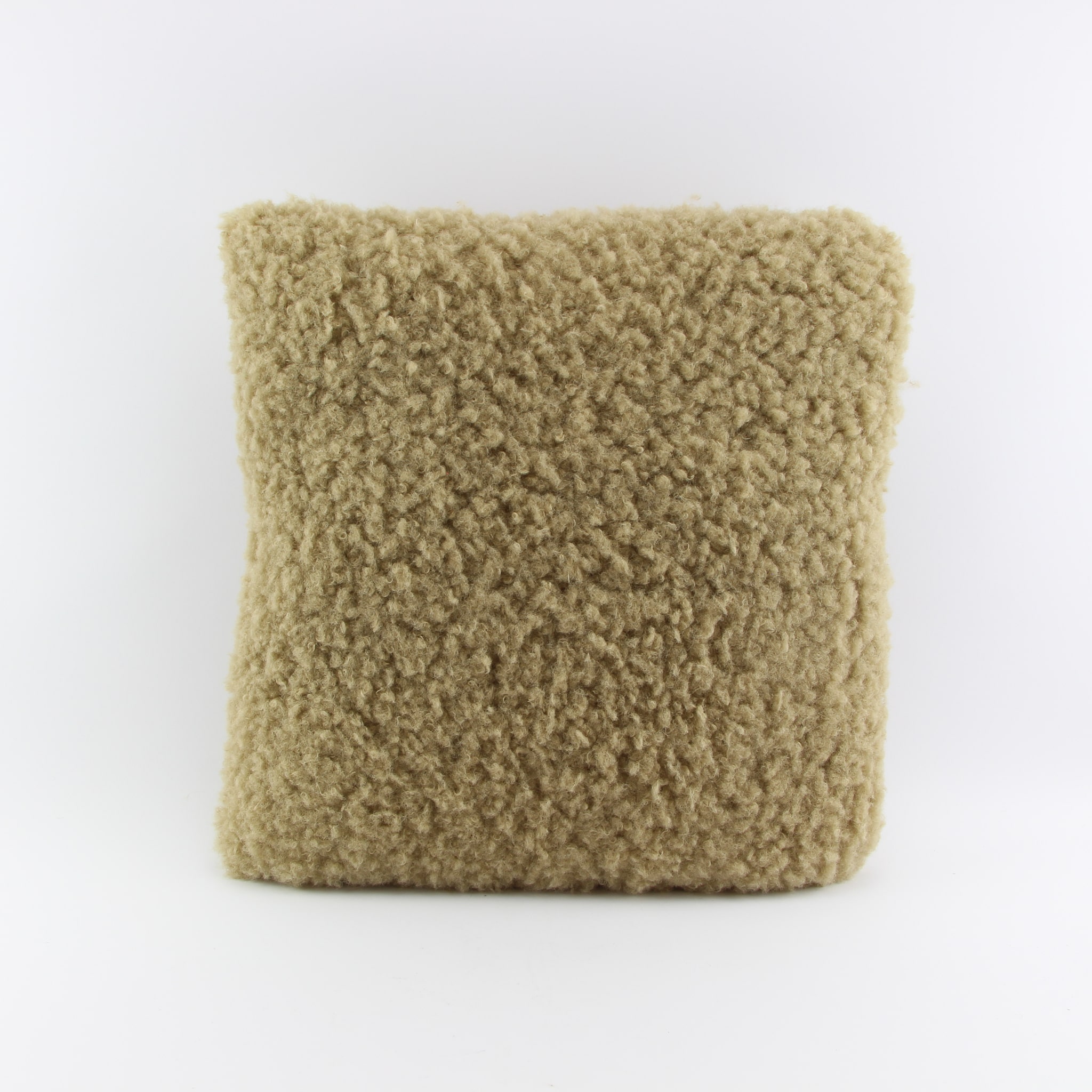 Kussen wollig taupe