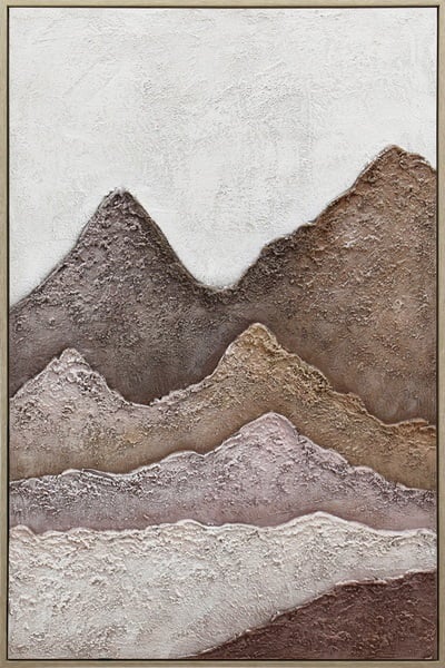 Schilderij bergen bruin - Schilderij bergen rechts 1 - 8210